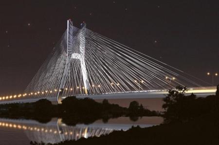 Projekt mostu na Rędzinie w ramach budowy autostradowej obwodnicy Wrocławia